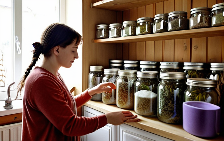 **Image Prompt:** A cozy Polish kitchen scene. A woman is preparing a relaxing herbal tea blend with melissa and lavender, steam rising gently. Jars filled with dried herbs line a shelf. Soft, natural light illuminates the room. The overall mood is peaceful and focused on wellness. (Keywords: *herbata ziołowa, melisa, lawenda, kuchnia, relaks, zdrowie, Polska*)
